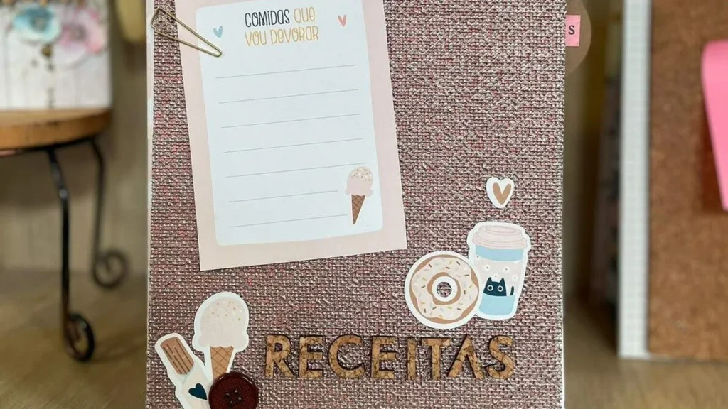 Imagem livro de receitas da vovo em scrapbook faca voce mesmo do artigo Livro de receitas da vovó em scrapbook - Faça Você Mesmo