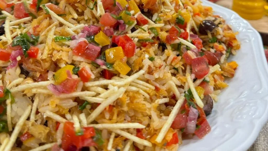 Imagem arroz de bacalhau com escarola santa receita do artigo Arroz de Bacalhau com Escarola - Santa Receita