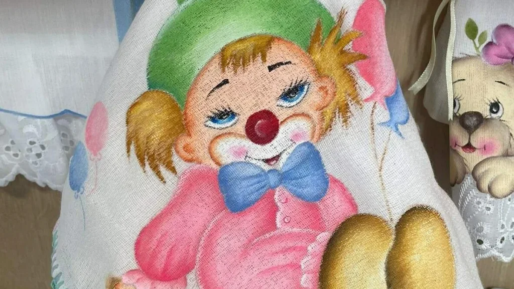 Imagem pintura em fralda palhaco faca voce mesmo do artigo Palhaço em Pintura - Faça Você Mesmo