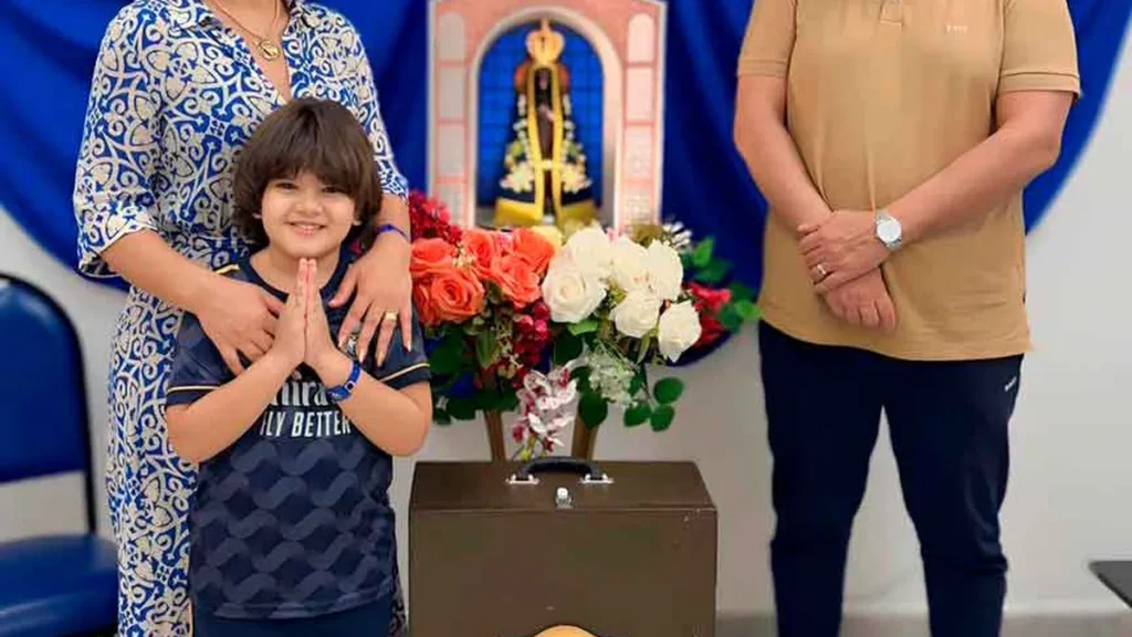Representante Mylene Rosa Araújo Amorim e sua família
