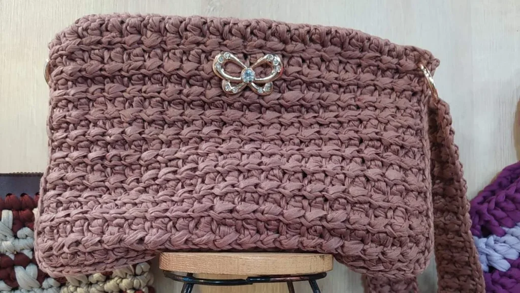 Imagem bolsa croche do artigo Bolsa de crochê (Fio Flat) - Faça Você Mesmo