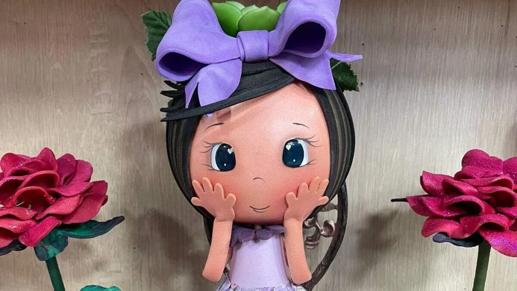 Imagem boneca namoradeira em eva faca voce mesmo do artigo Boneca namoradeira em Eva - Faça Você Mesmo