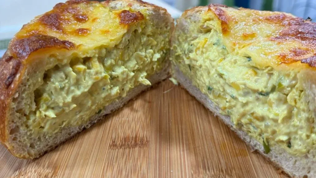 Imagem pao recheado com frango santa receita do artigo Pão Recheado com Frango - Santa Receita