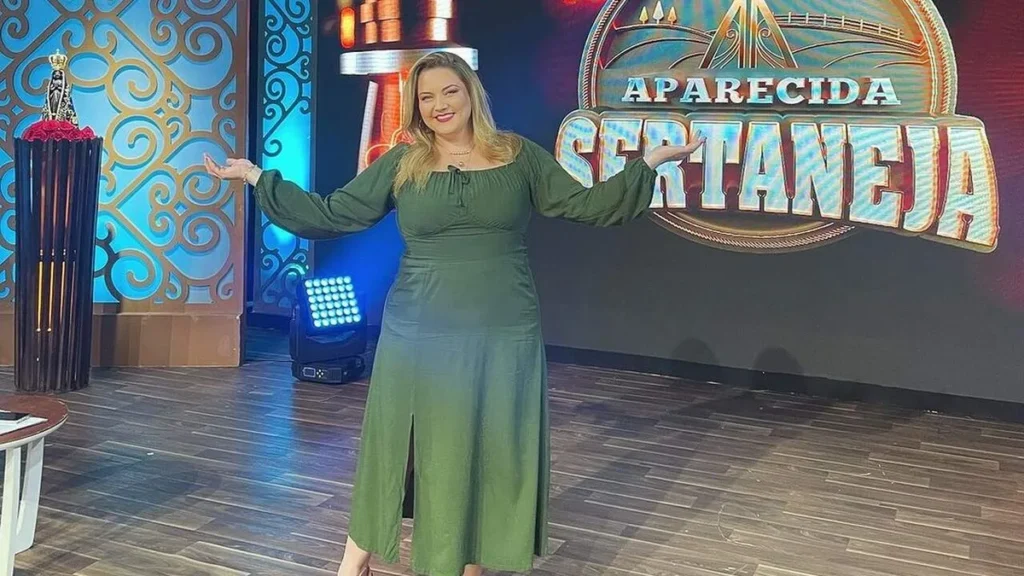 Imagem Mariangela Zan Producao TV Aparecida do artigo Adriana Sanchez se apresenta no palco do "Aparecida Sertaneja"