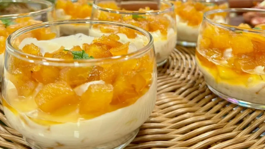 Imagem mousse de abacaxi caramelizado santa receita do artigo Mousse de Abacaxi Caramelizado - Santa Receita