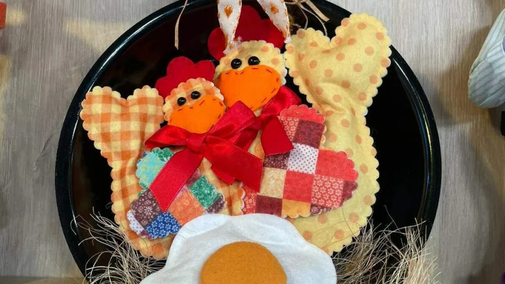 Imagem frango na panela em feltro faca voce mesmo do artigo Frango na panela em feltro - Faça Você Mesmo