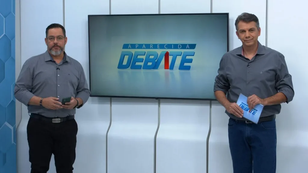 Imagem APD 27 8 Reproducao TV Aparecida 1 do artigo "Aparecida Debate" esclarece sobre a propaganda eleitoral gratuita
