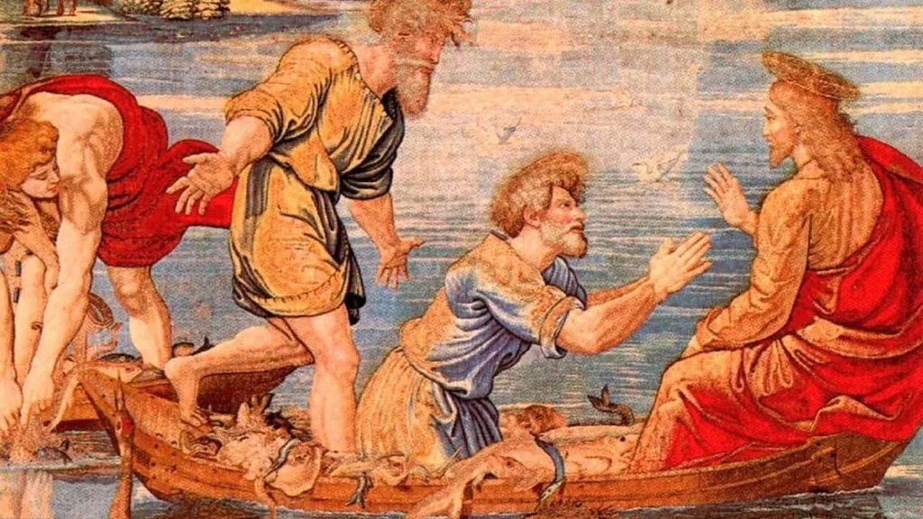 Imagem Sao Pedro e Jesus no barco do artigo Cristo: verdadeiro caminho para a vida eterna