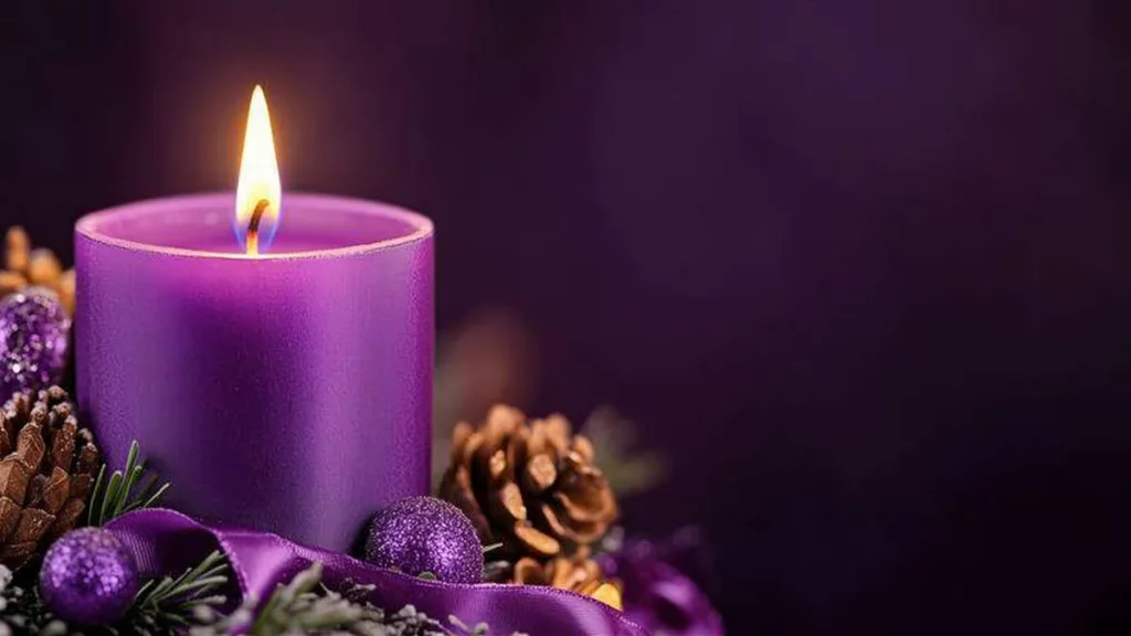 Imagem Vela Roxa Advento do artigo Primeiro Domingo do Advento: Oração pela Vigilância