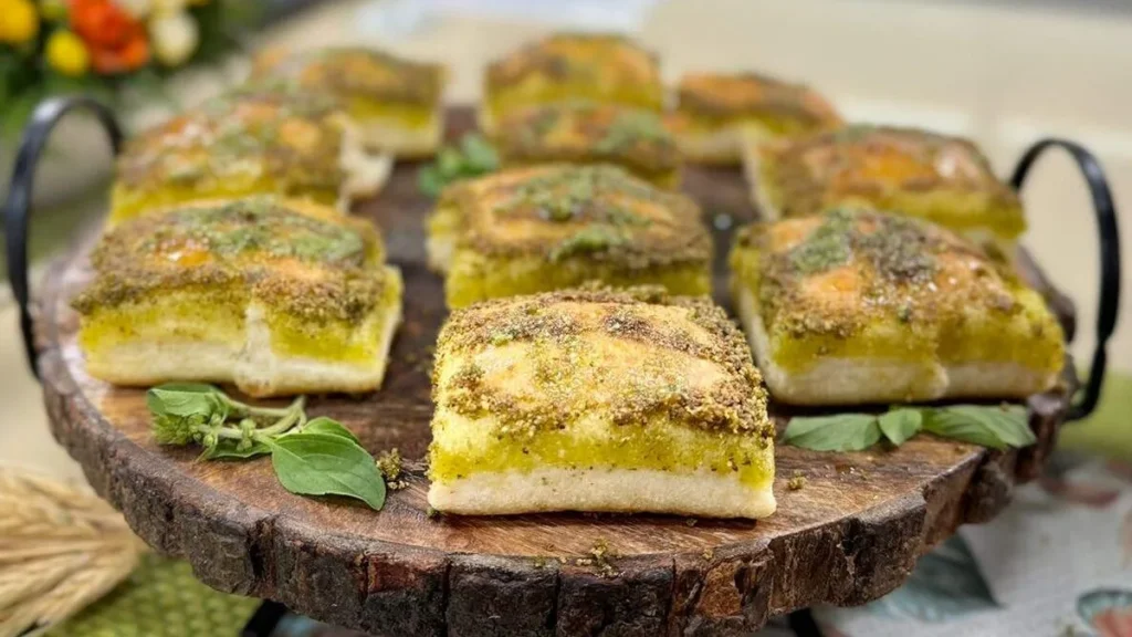 Imagem focaccia de pesto santa receita do artigo Focaccia de Pesto - Santa Receita
