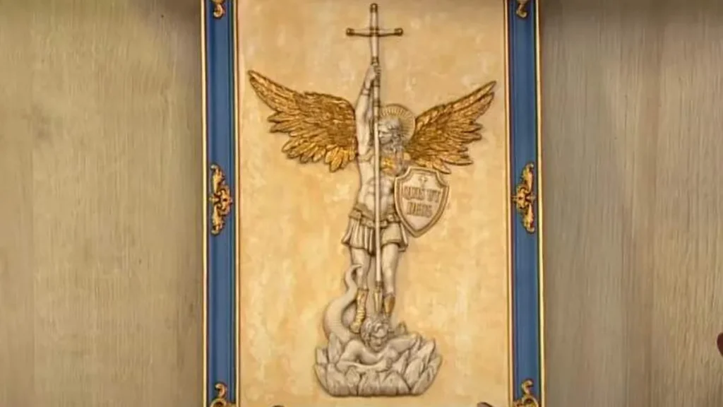 Imagem molde quadro de sao miguel arcanjo faca voce mesmo do artigo Molde quadro de São Miguel Arcanjo - Faça Você Mesmo