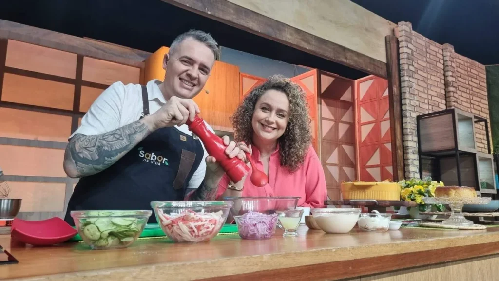 Imagem 1 chef leonardo roncon e bianca laua by Juana Tannus do artigo Pudim de Tapioca é uma das gostosuras do “Sabor de Vida”
