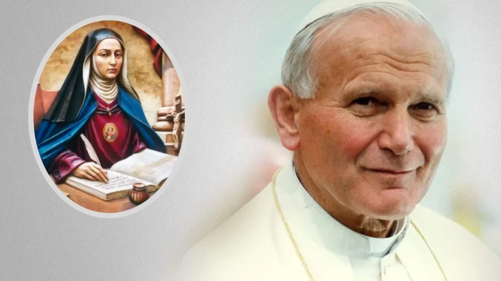 Imagem Madre Celeste JPaulo do artigo 7 palavras de São João Paulo II sobre a Beata Celeste Crostarosa