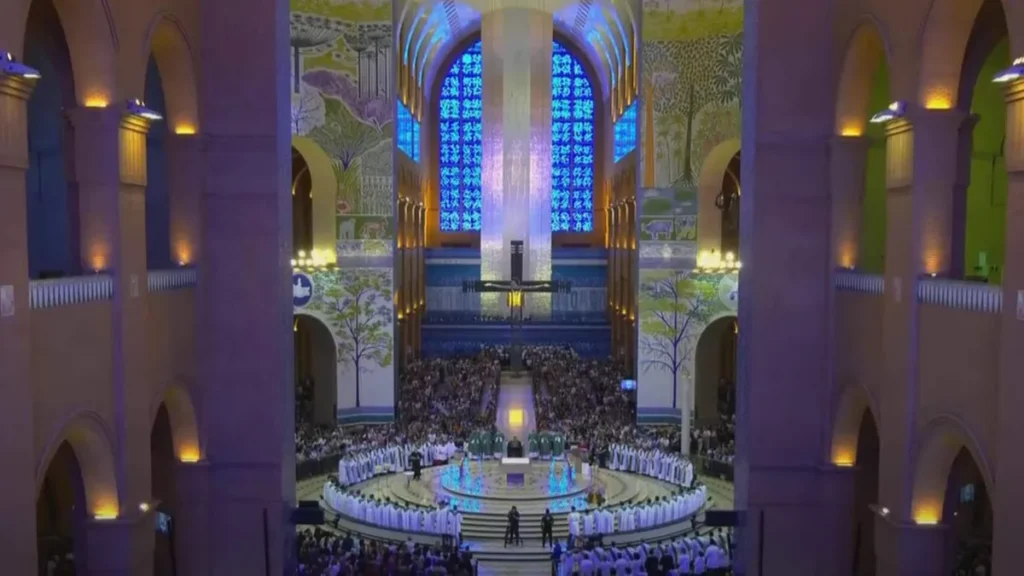 Imagem Santuario nacional do artigo Missa no Santuário celebra a abertura do mês da Bíblia 2024