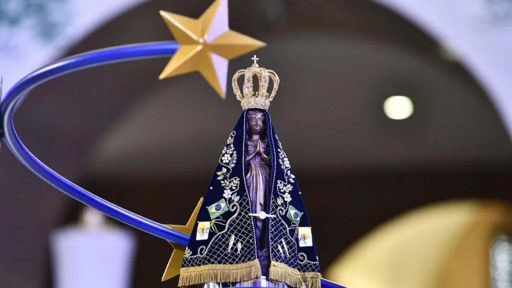 Imagem Mae Aparecida do artigo Como o A12 conecta os devotos à distância da festa da Padroeira