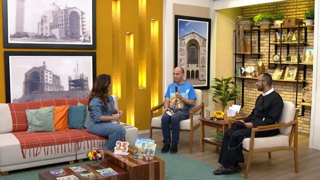 Imagem Participacao Pe Fabio FD do artigo Pe. Fábio Evaristo participa do programa Família dos Devotos e fala sobre a expectativa para a Novena e Festa da Padroeira