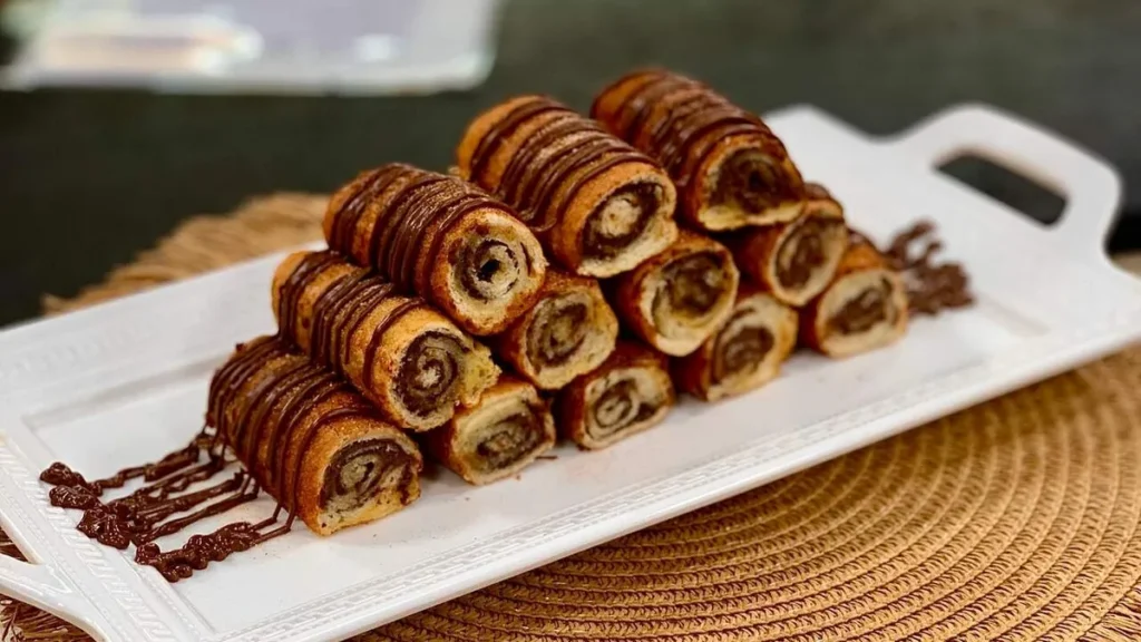 Imagem Enroladinho de creme de avela santa receita do artigo Enroladinho de Creme de Avelã - Santa Receita