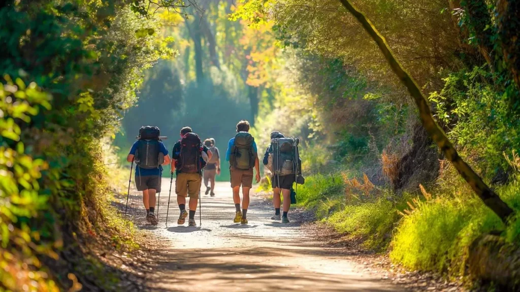 Imagem Peregrinos caminhando do artigo Movidos pela fé, peregrinos percorrem longos caminhos até o Santuário Nacional