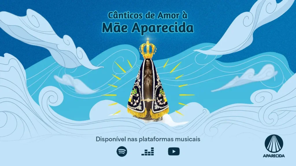 Imagem TELA CANTICOS DE AMOR A MAE APARECIDA do artigo TV Aparecida lança álbum musical "Cânticos de Amor à Mãe Aparecida"