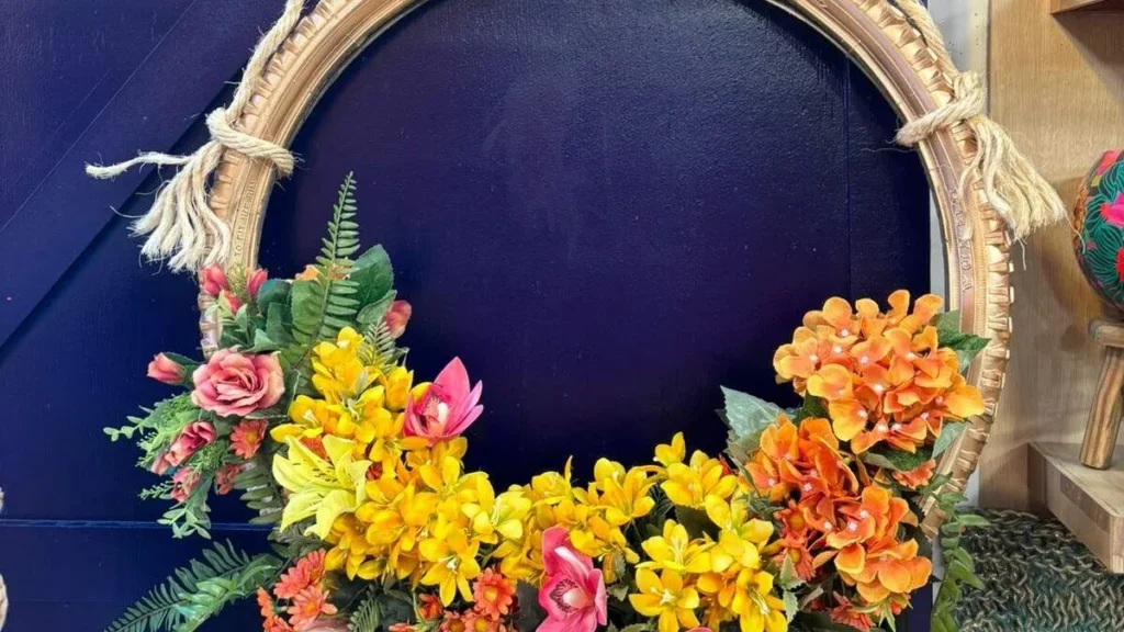 Imagem arranjo decorativo com pneu de bicicleta faca voce mesmo do artigo Arranjo decorativo com pneu de bicicleta - Faça Você Mesmo
