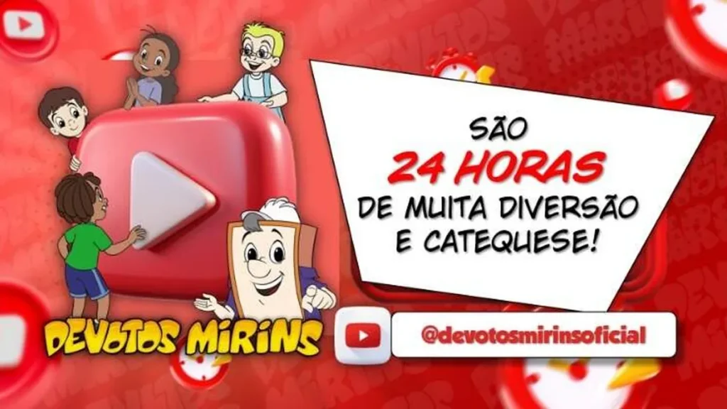 Imagem Youtube Devotos Mirins do artigo A busca do equilíbrio no uso de telas para as crianças e jovens