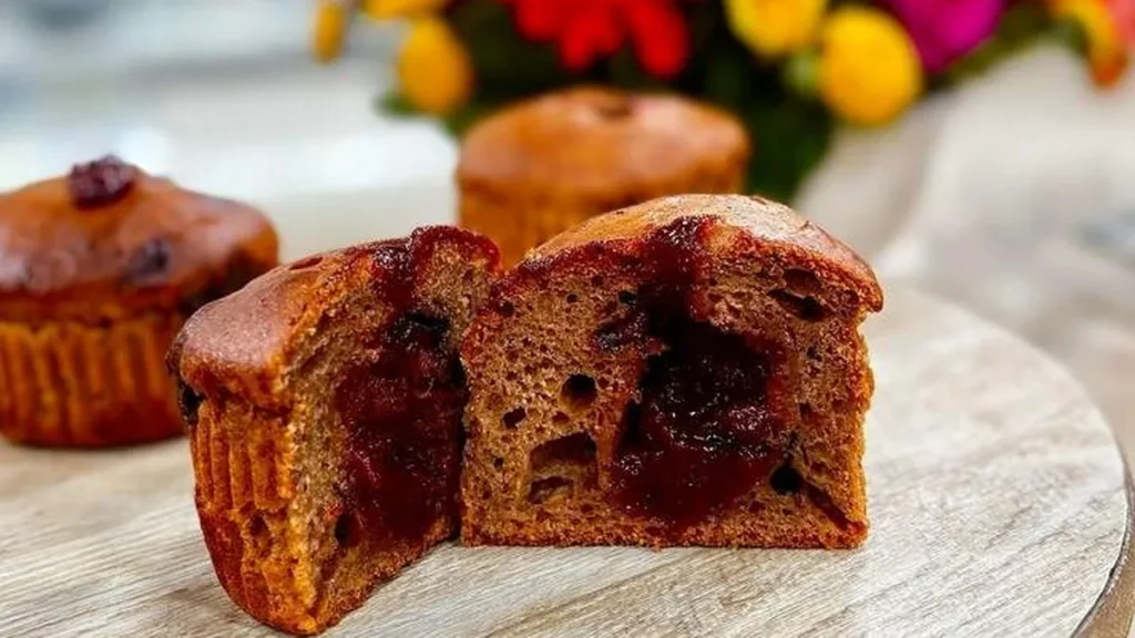Imagem muffin de goiabada com chocolate santa receita do artigo Muffin de Goiabada com Chocolate - Santa Receita