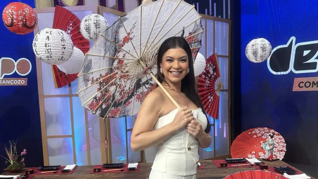 Imagem Amanda Francozo cultura japonesa 2 do artigo Programa de Amanda Françozo, na TV Aparecida, aborda a cultura oriental