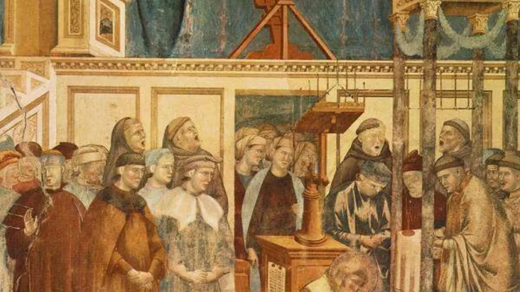 Representação do primeiro presépio feita por Giotto