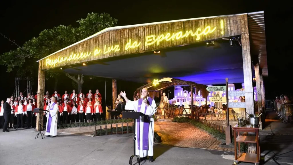 Imagem Inauguracao Presepio do artigo Presépio do Santuário é inaugurado para celebrarmos a Luz da Esperança