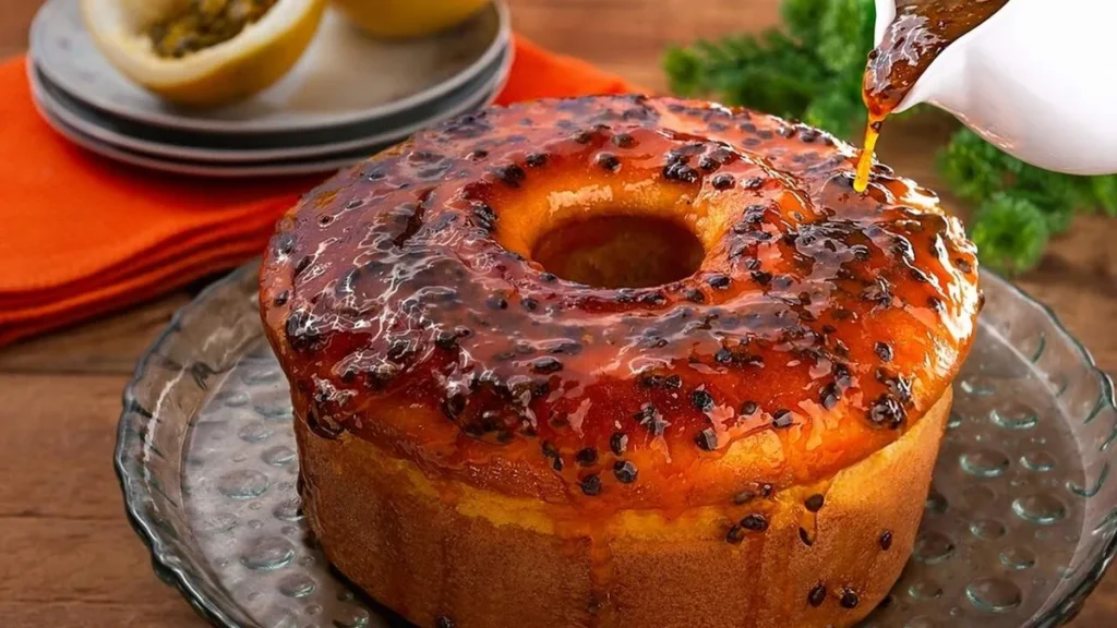 Imagem Bolo de maracuja do artigo Um Bolo por dia até o Natal: Bolo de Maracujá com Frutas