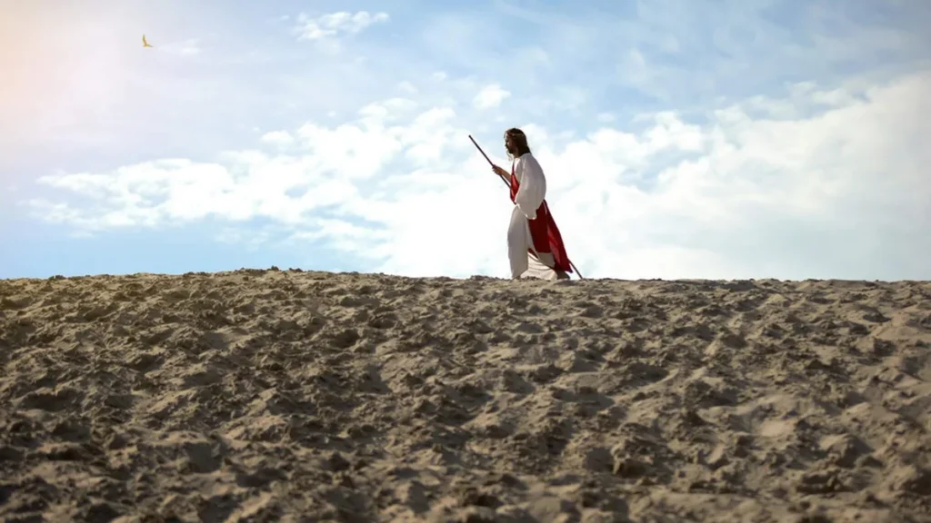 Imagem Jesus caminhando do artigo Oração para seguir os passos de Jesus