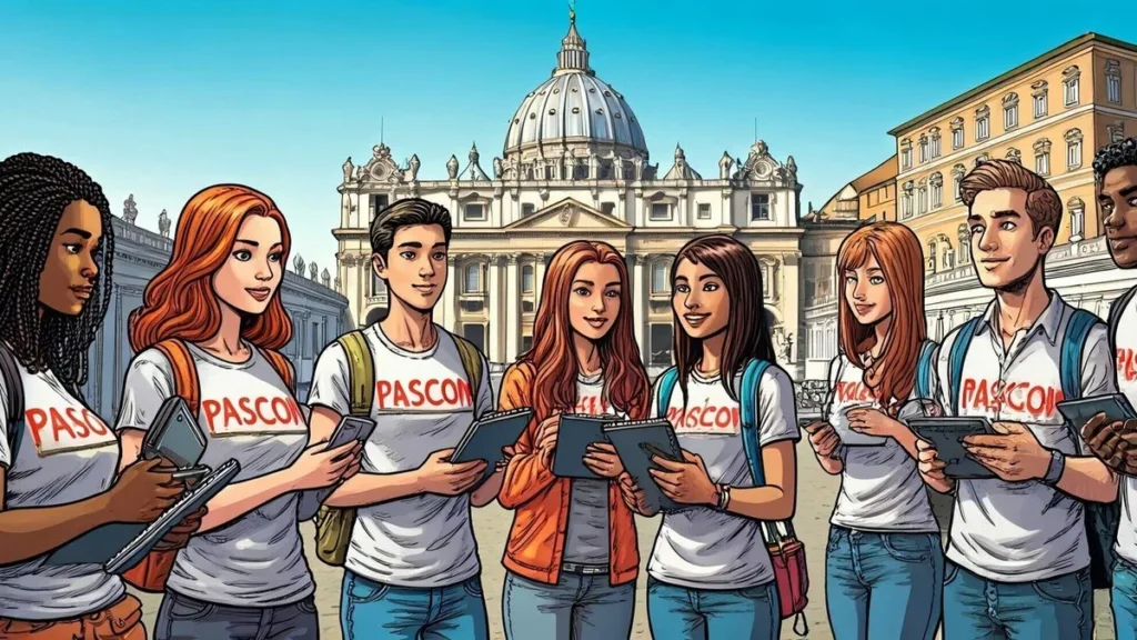 Imagem Jovens da PASCOM do artigo PASCOM: Comunicação e Esperança no Ano Jubilar de 2025