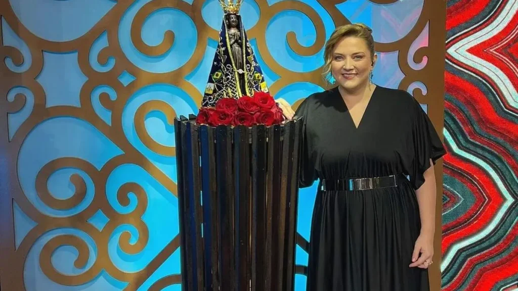 Imagem Mariangela Zan Producao TV Aparecida 1 do artigo Mariangela Zan recebe Julio Torres e outros talentos no "Aparecida Sertaneja"
