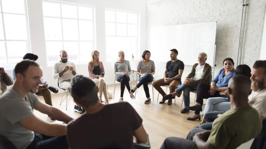 Imagem Reuniao em roda de conversa do artigo PASCOM oferece momentos de reflexão com projeto "Pausa Espiritual"