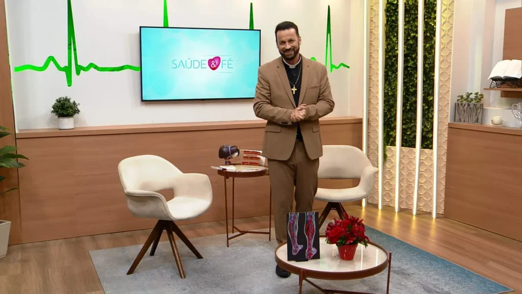 Imagem SFE 0211 Reproducao TV Aparecida 1 do artigo "Saúde e Fé" traz os problemas vasculares como tema neste sábado