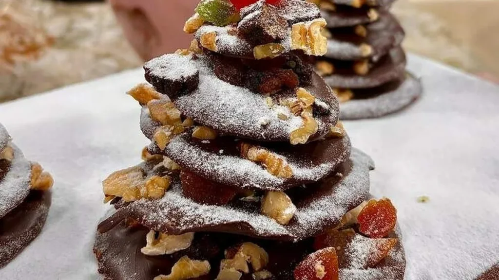 Imagem arvore de natal de chocolate santa receita do artigo Árvore de Natal de Chocolate - Santa Receita