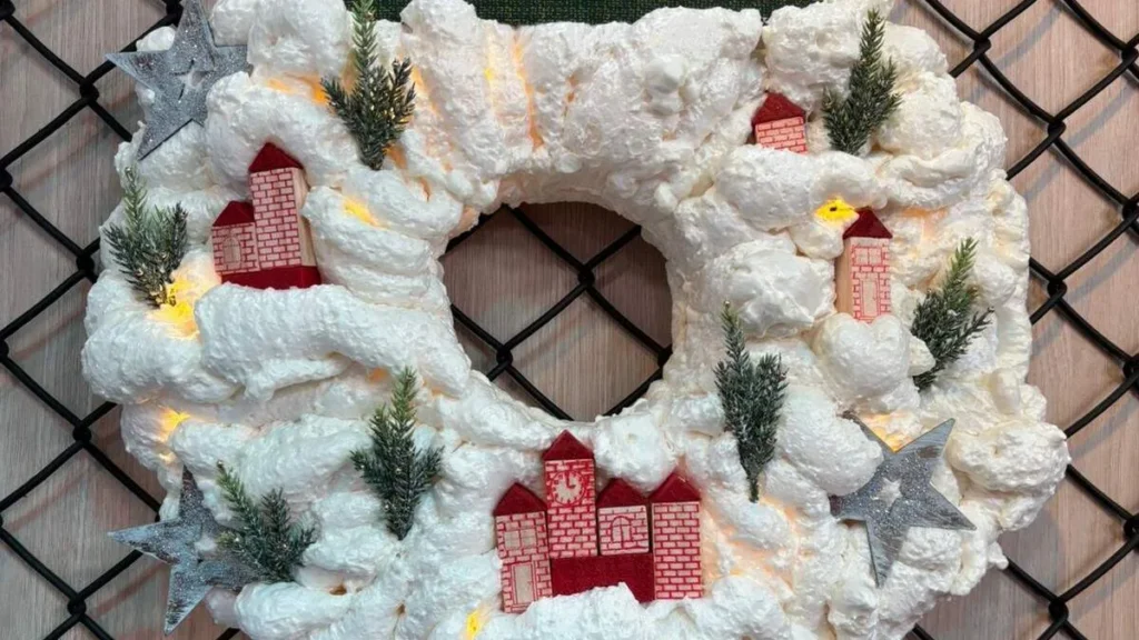 Imagem guirlanda de neve faca voce mesmo do artigo Guirlanda de Neve - Faça Você Mesmo