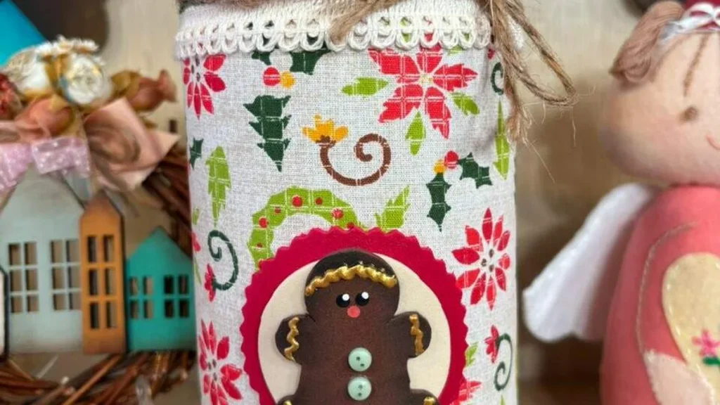 Imagem pote decorativo de natal faca voce mesmo do artigo Pote decorativo natalino - Faça Você Mesmo