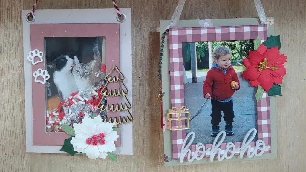 Imagem scrapbook do artigo Decoração em Scrapbooking para árvore de Natal - Faça Você Mesmo