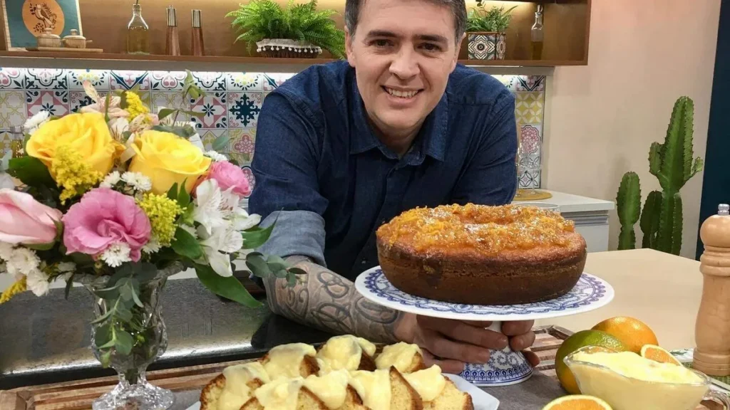 Imagem Leo Roncon minicurso by producao SAR do artigo Reveja o minicurso de “Bolos da Vovó” do programa Santa Receita