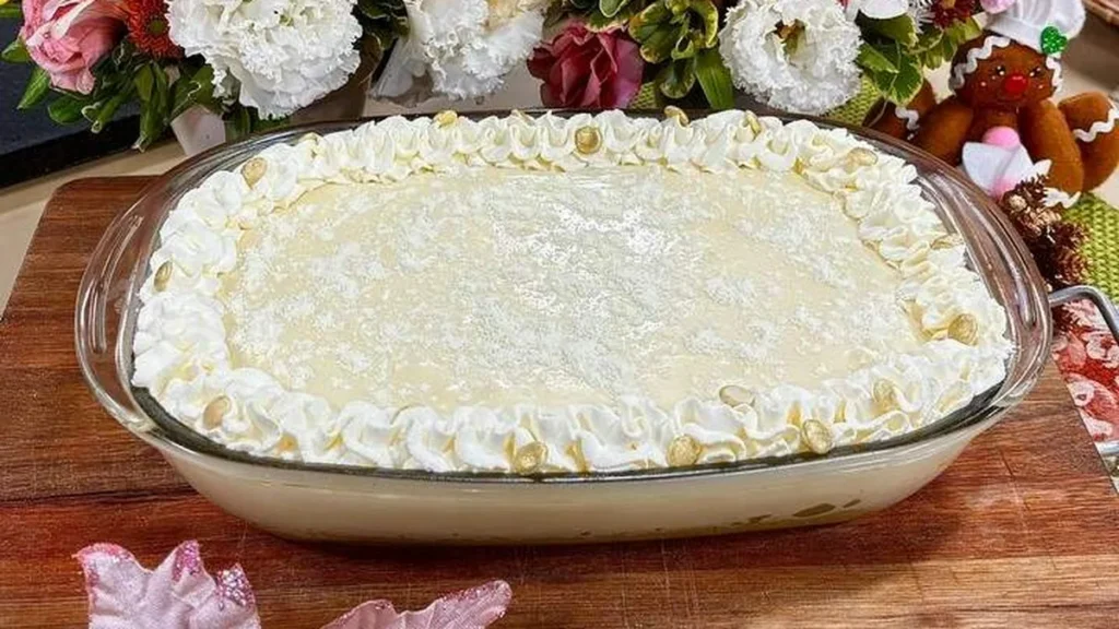 Imagem bolo de ninho na travessa santa receita do artigo Bolo de Ninho de Travessa - Santa Receita