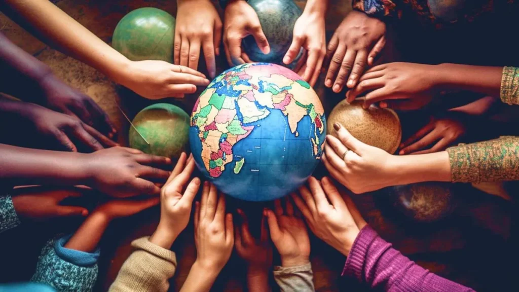 Imagem Maos seguram o planeta do artigo Vamos orar pela Terra e a Criação