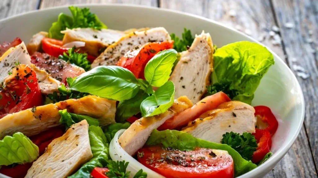 Imagem Salada de Frango do artigo Um Cotidiano Bem Temperado: Salada de Frango Assado