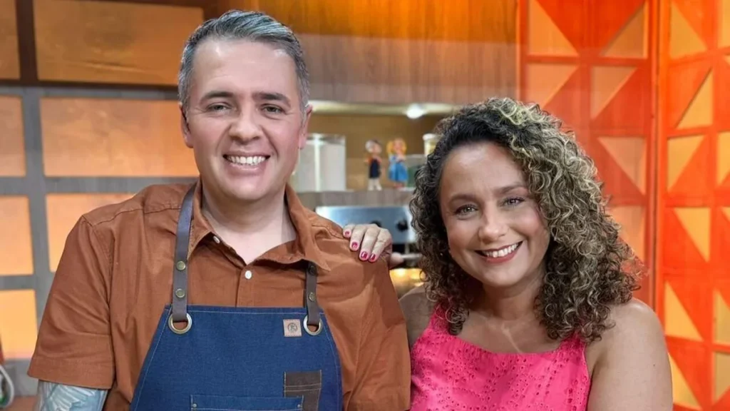 Imagem Chef leonardo roncon e bianca laua sabor de vida do artigo Tem Pudim de Doce de Leite no "Sabor de Vida" desta semana