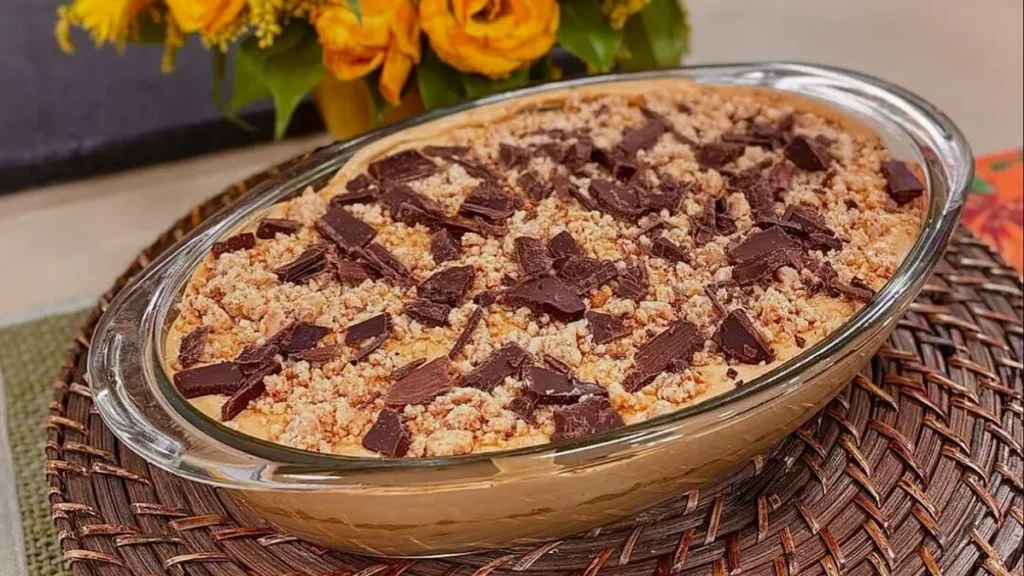 Imagem pave docedeleite pacoca santareceita do artigo Pavê de Doce de Leite com Paçoca – Santa Receita