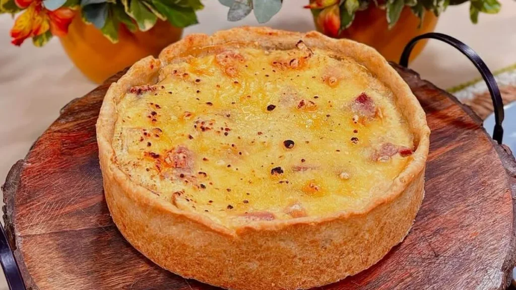 Imagem quiche calabresa santareceita do artigo Quiche de Calabresa com Bacon - Santa Receita