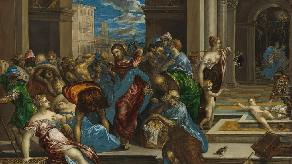 Imagem Jesus expulsando os vendilhoes no templo do artigo Ativismo ou vandalismo? A manifestação e os gestos de jesus