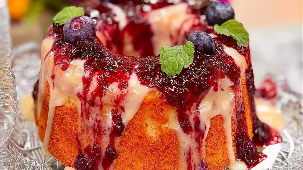Imagem bolo nata frutas vermelhas santareceita do artigo Bolo de Nata com Frutas Vermelhas - Santa Receita