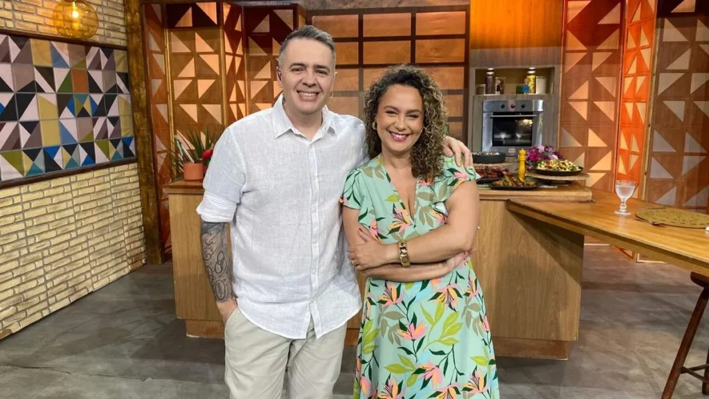Imagem chef Leo Roncon e Bianca Laua Sabor de vida by italo borges do artigo No “Sabor de Vida”, Chef Leo Roncon ensina a usar maracujá na salada de frutas
