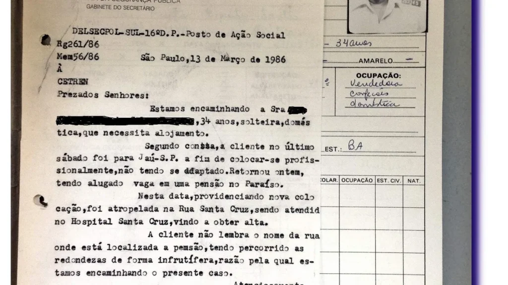 Imagem CETREN memorando de encaminhamento do artigo Arsenal da Esperança: uma cidadela do bem